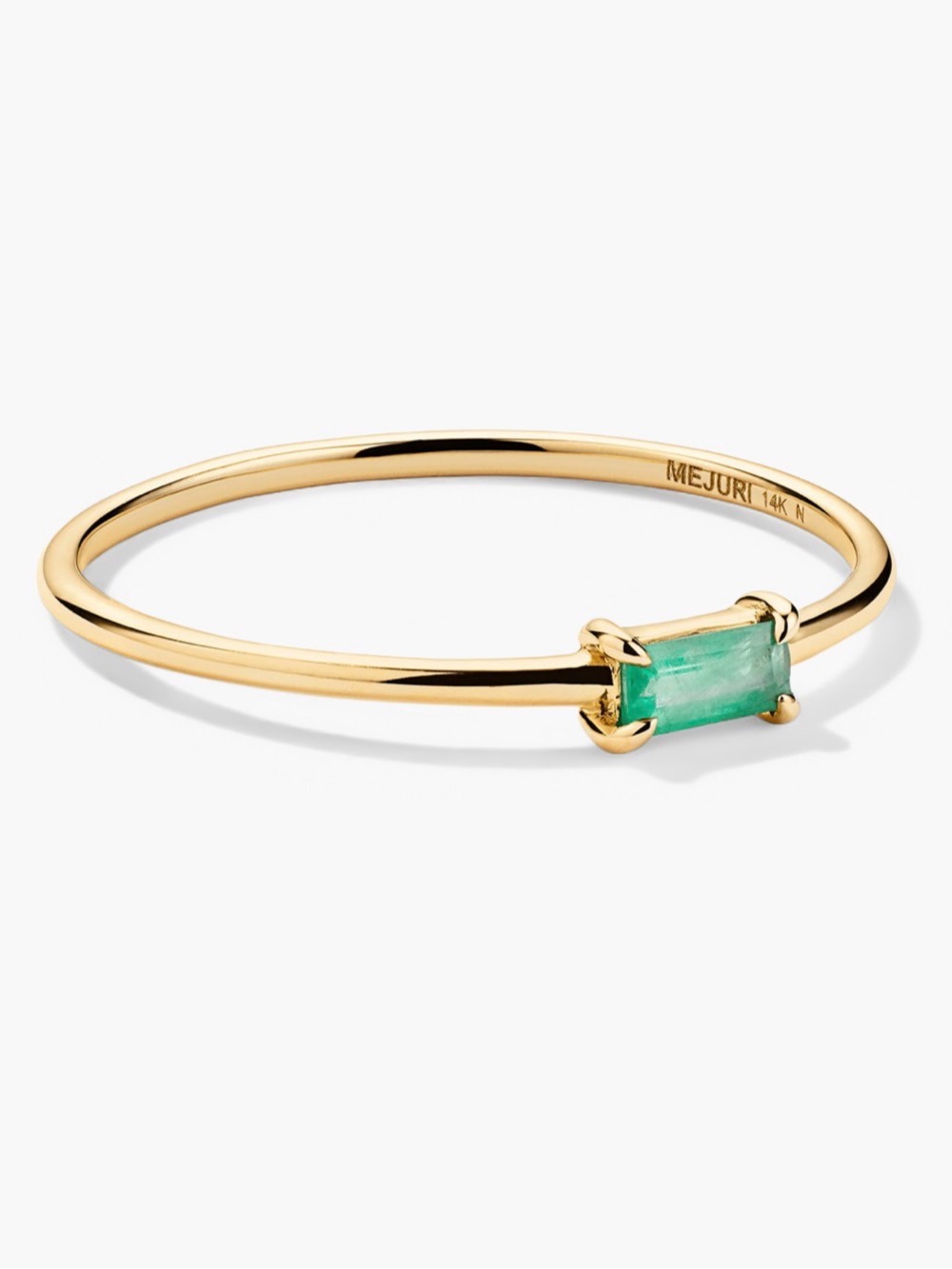 Mejuri Emerald Baguette Ring